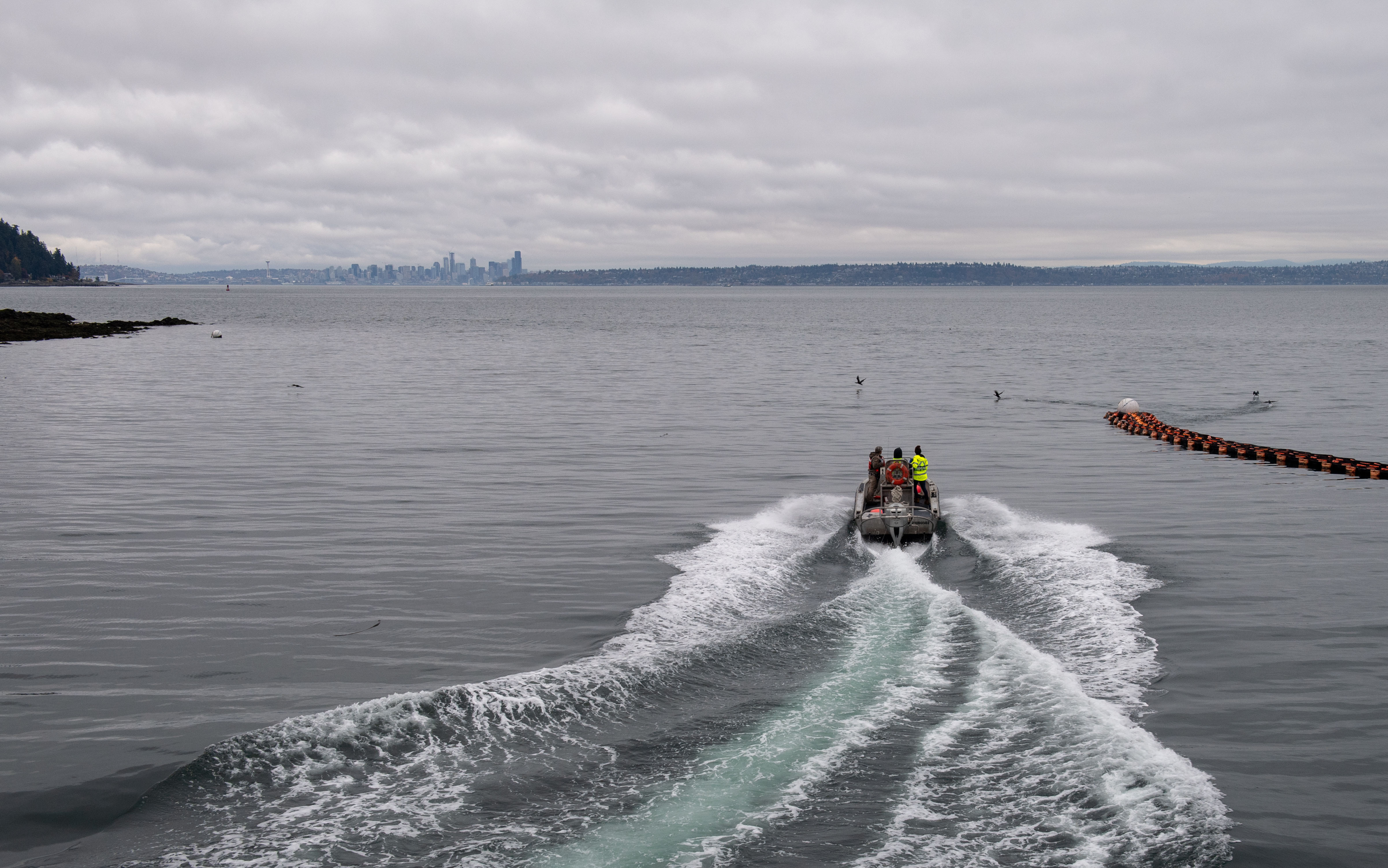 Small boat in Puget Sound